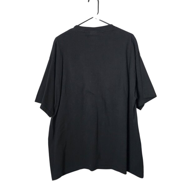 VINTAGE 90s RAIDERS Lee Sport NFL T-Shirt Black Single Stitch Tee Size XL - Picture 2 of 4